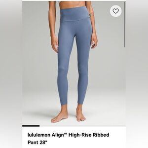 Lululemon Align Ribbed Tights - Oasis Blue